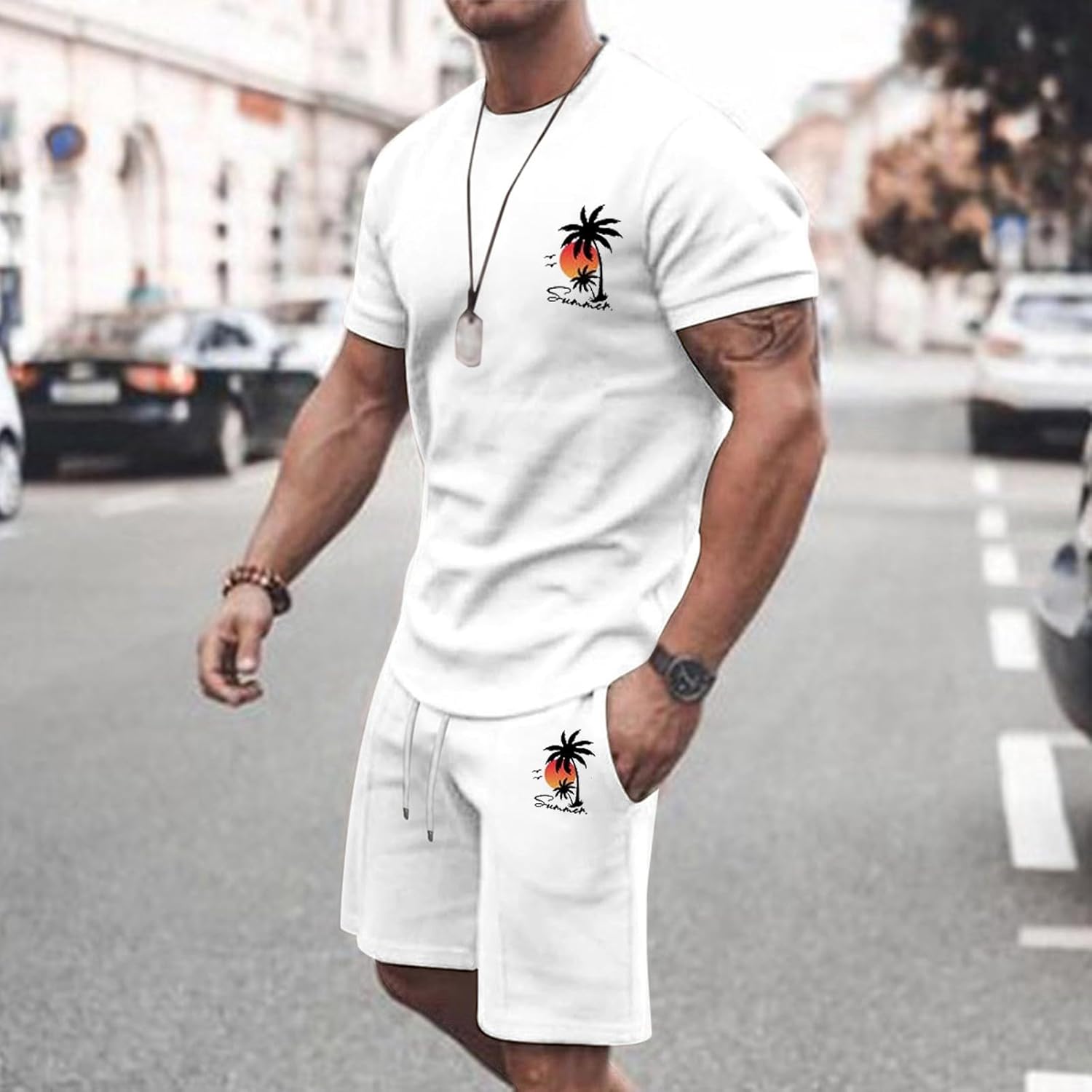 半袖メッシュセットアップ セットアップ メンズ 春 半袖 メッシュ Tシャツ ハーフパンツ